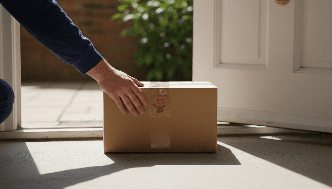 Paketlieferung vor Haustür - Omesh Logistics Same-Day-Service
